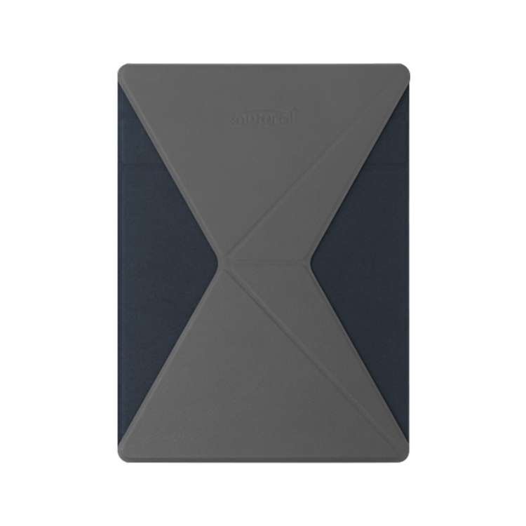 Mutural For iPad 9.7 inch-12.9 inch PU Leather Angle Adjustable Adhesive Tablet PC Invi ... (Grey)