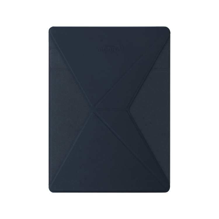 Mutural For iPad 9.7 inch-12.9 inch PU Leather Angle Adjustable Adhesive Tablet PC Invi ... (Blue)