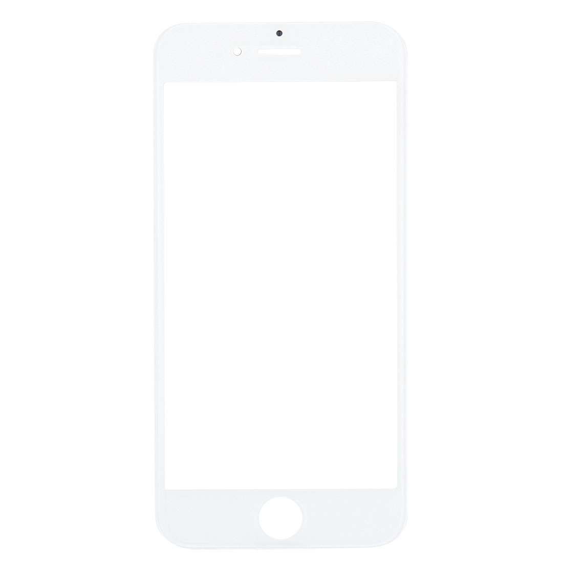 Front Screen Outer Glass Lens with Front LCD Screen Bezel Frame for iPhone 7 (Black)