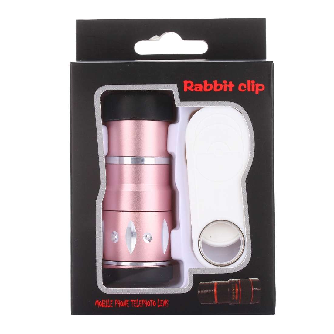 Universal 10X Macro Lens with Easy-pull Lovely Rabbit Clip