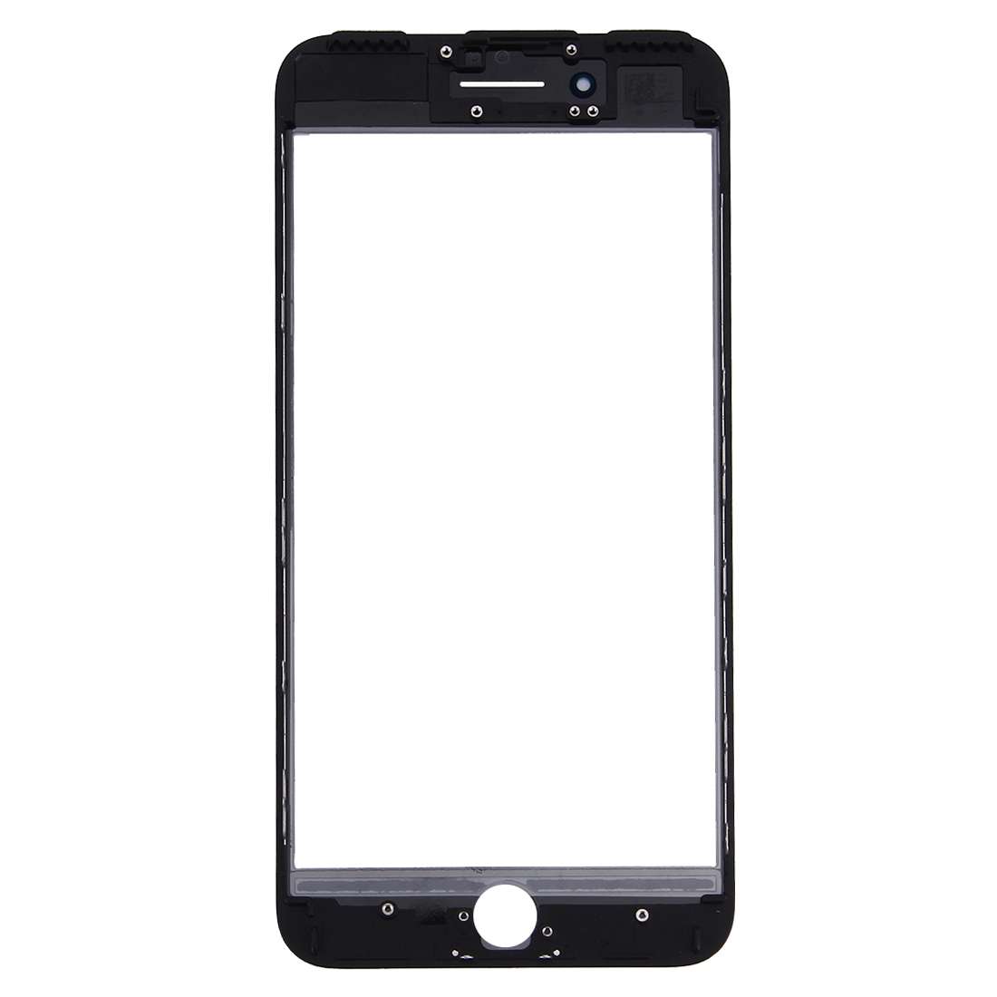 2 in 1 for iPhone 7 Plus (Original Front Screen Outer Glass Lens + Original Frame)(Black)