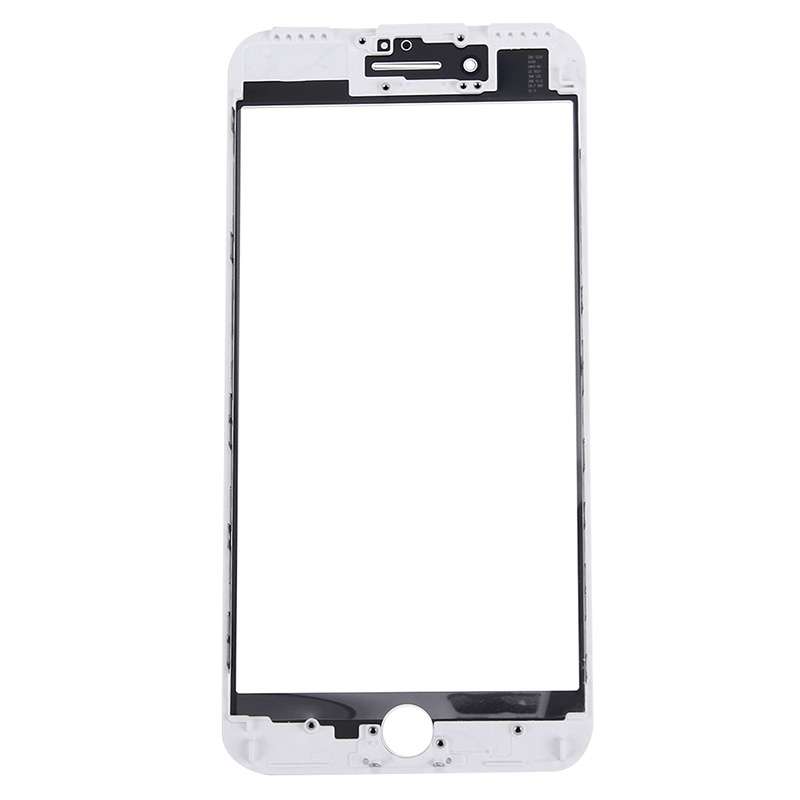 2 in 1 for iPhone 7 Plus (Original Front Screen Outer Glass Lens + Original Frame)(Black)
