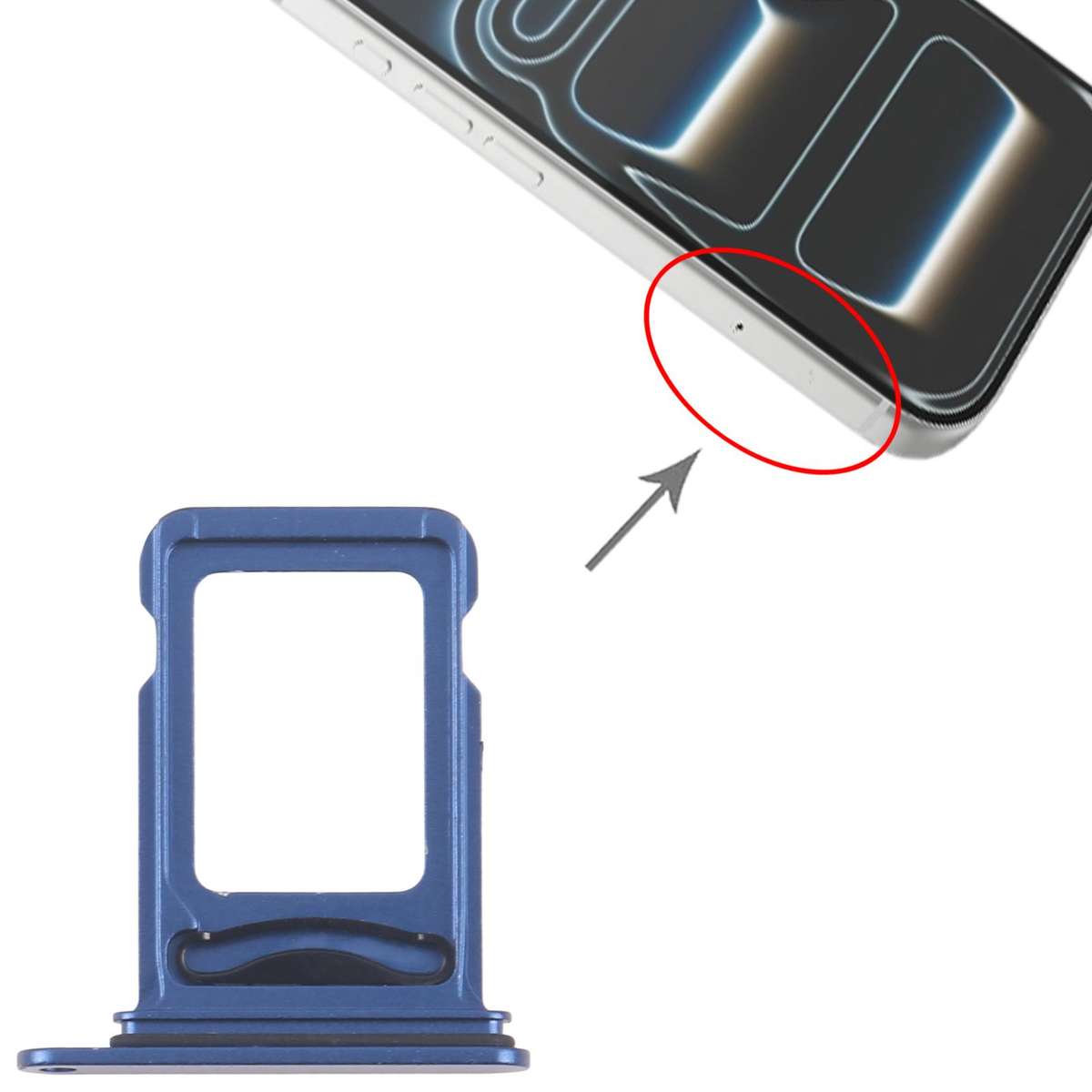 For iPhone 17 Pro SIM + SIM Card Tray (Orange)