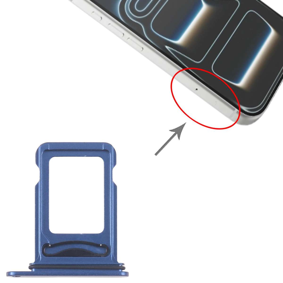 For iPhone 17 Pro Max SIM + SIM Card Tray (Orange)