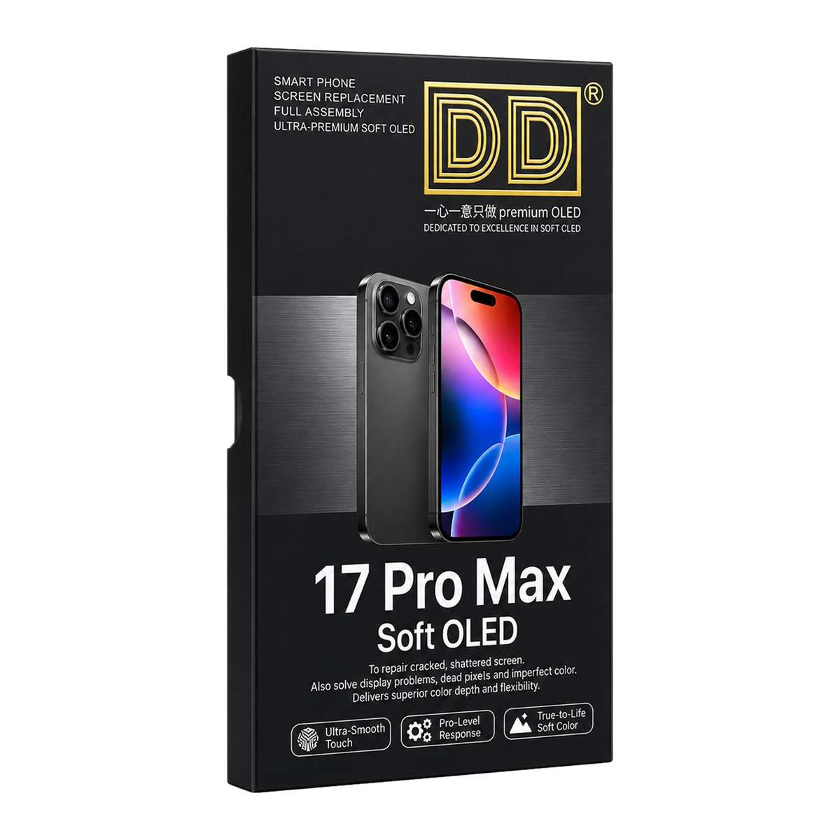 For iPhone 17 Pro Max DD Soft OLED Screen