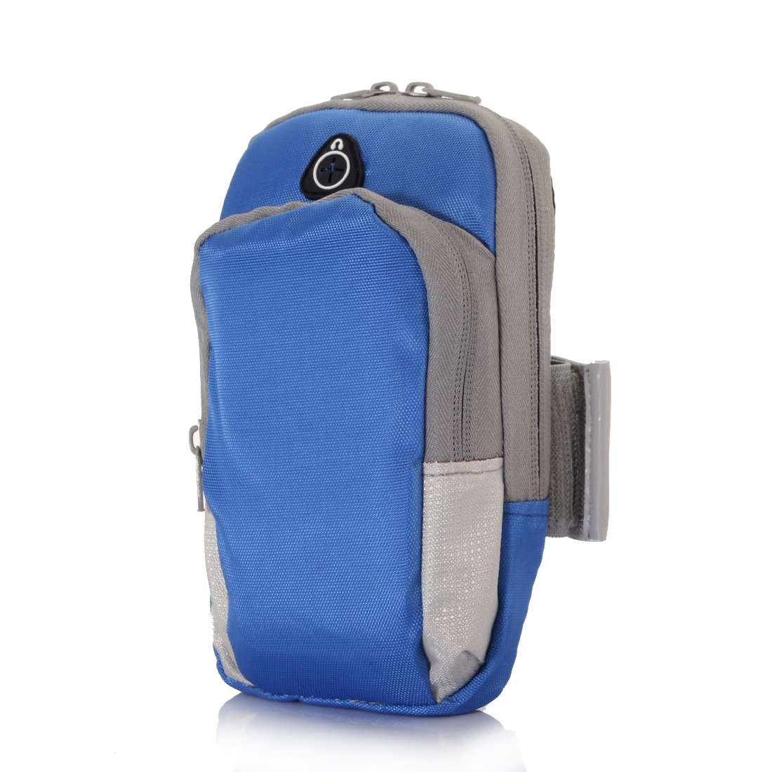 Universal Zipper Double Bag Multi-functional Sport Arm Case with Earphone Hole for iPho ... (Blue)
