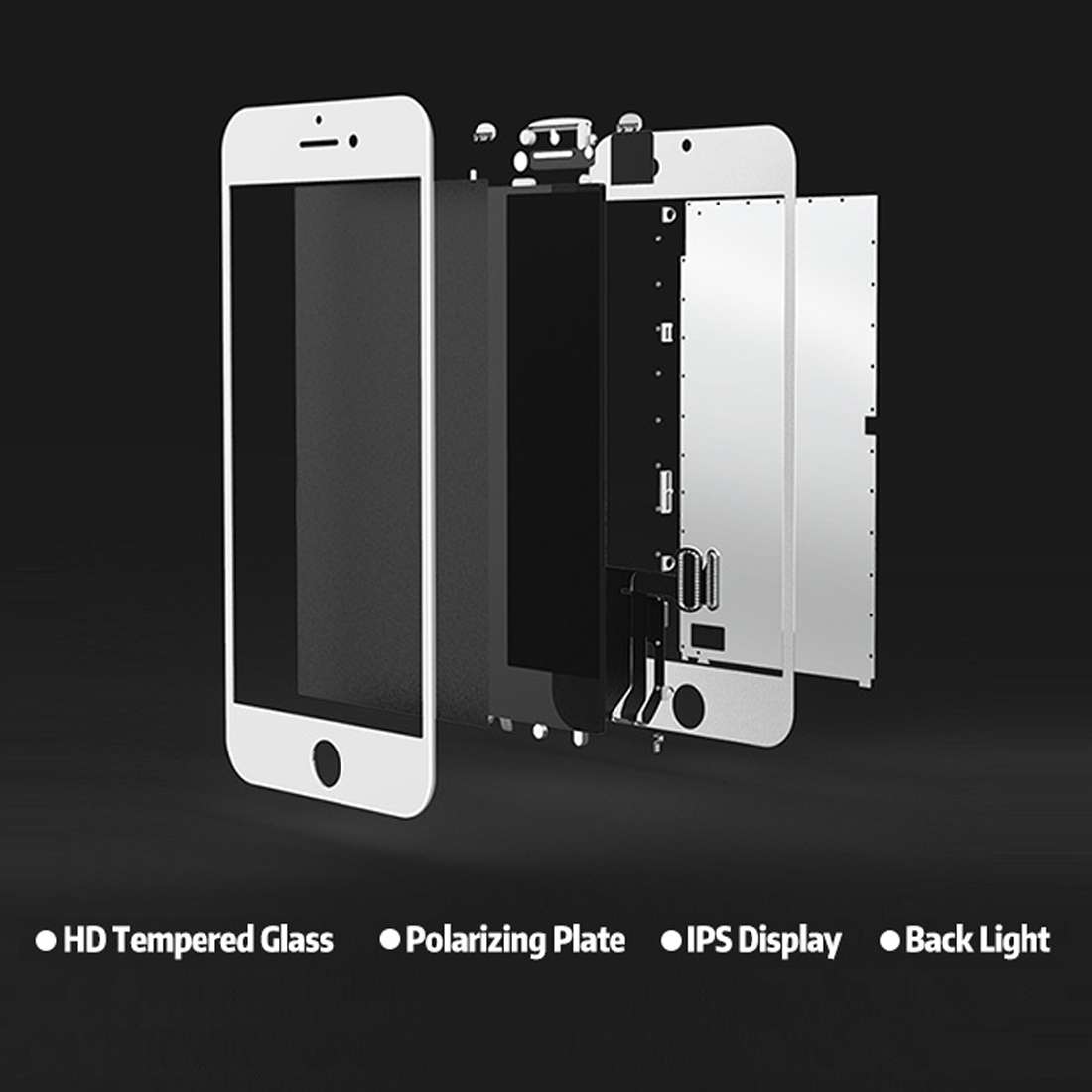 TFT LCD Screen for iPhone 7 Plus (Black)