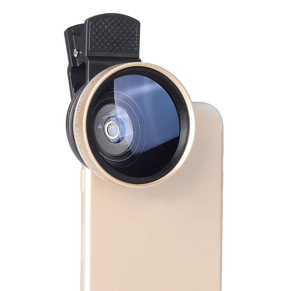 APEXEL APL-0.45WM 2 in 1 Universal 12.5X Macro Lens + 0.45X Wide-angle Lens Kit