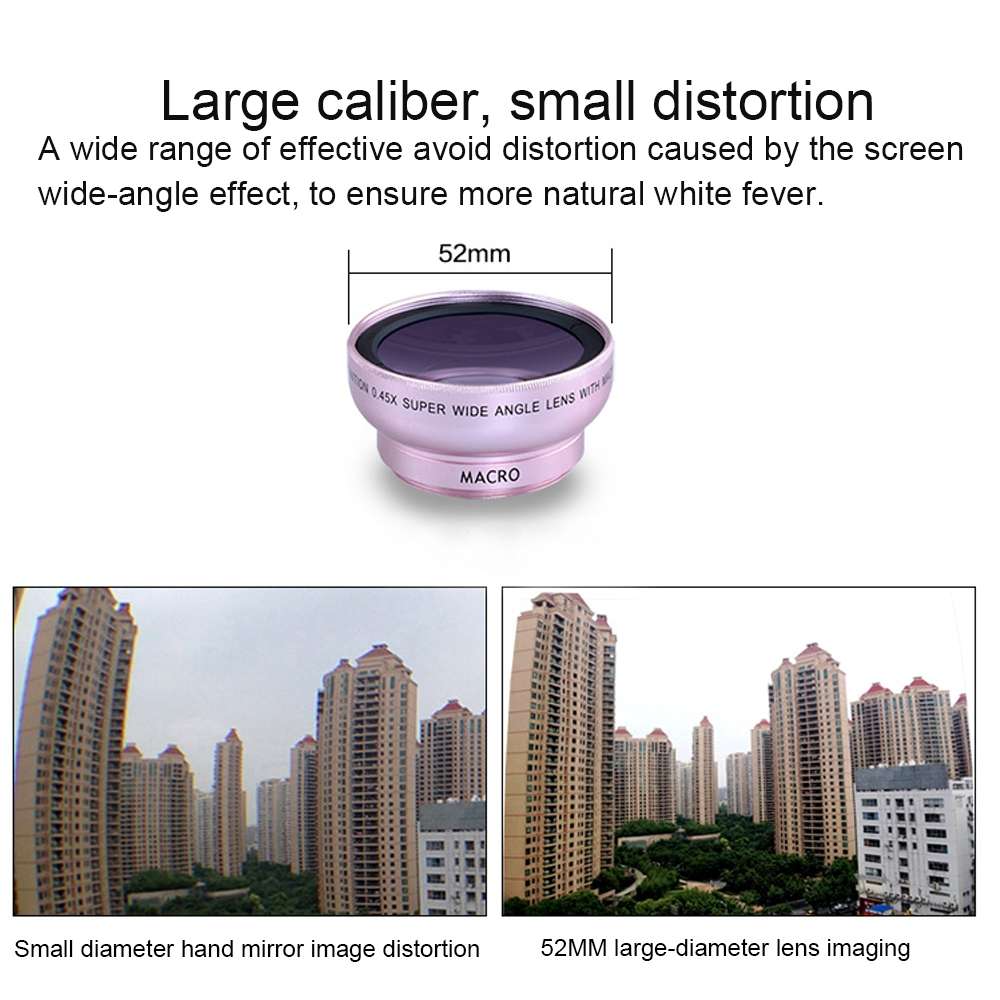 APEXEL APL-0.45WM 2 in 1 Universal 12.5X Macro Lens + 0.45X Wide-angle Lens Kit