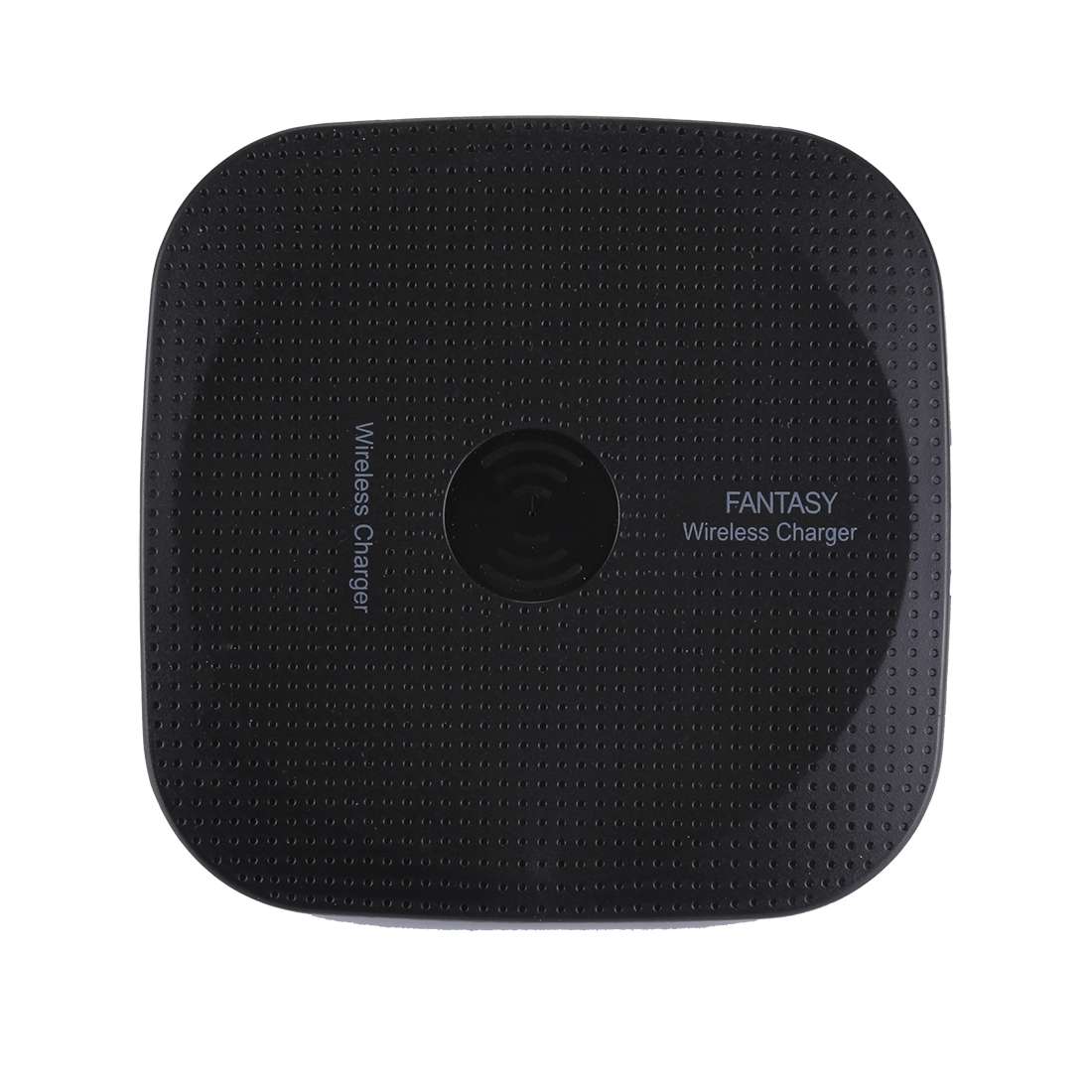 5V 1A Universal Square Qi Standard Fast Wireless Charger with Indicator Light(Black)
