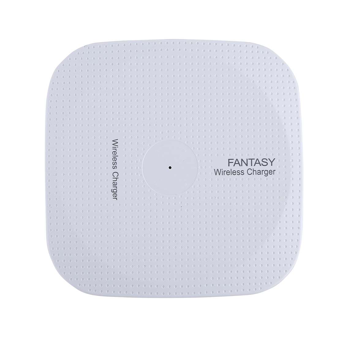 5V 1A Universal Square Qi Standard Fast Wireless Charger with Indicator Light(White)