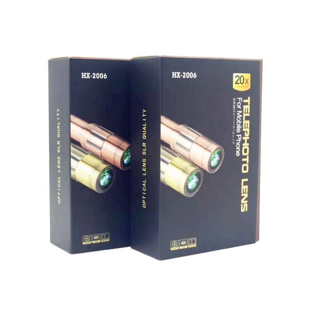External 20X Telephone Lens for Mobile Phone with Tripod (Gold)