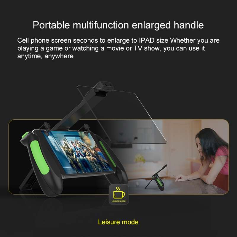 B06 Portable Multi-function Gamepad Screen Amplifier with Phone Holder