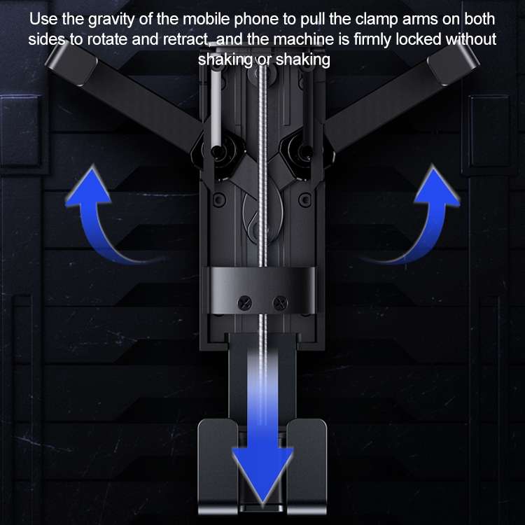 USAMS US-ZJ058 Retractable Gravity Car Holder for 4.7 - 7 inch Smartphones