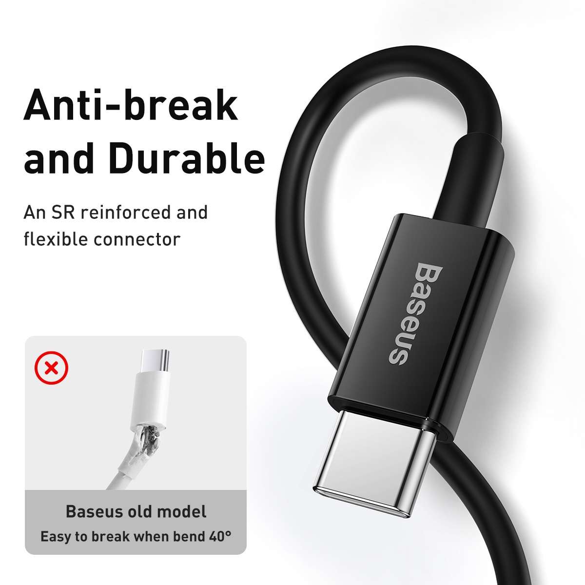 Baseus Superior Series CATLYS-A01 PD 20W USB-C / Type-C to 8 Pin Interface Fast Chargi ... (Black)