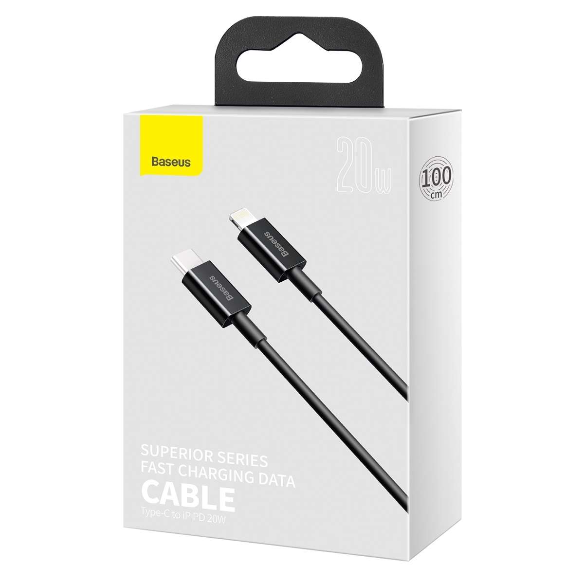 Baseus Superior Series CATLYS-A01 PD 20W USB-C / Type-C to 8 Pin Interface Fast Chargi ... (Black)