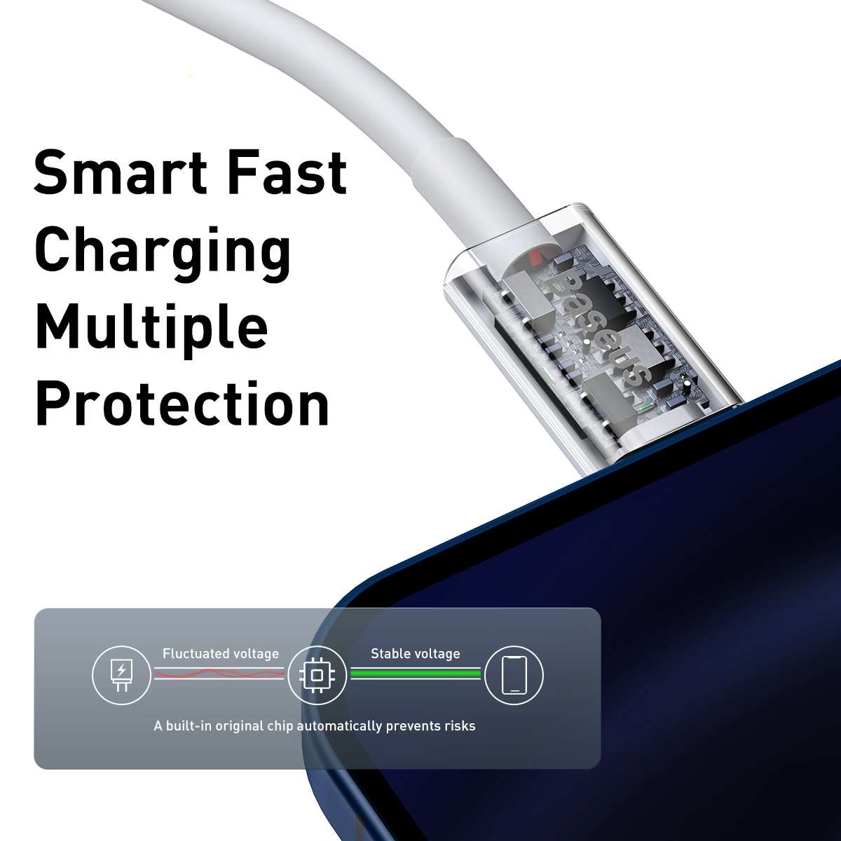 Baseus Superior Series CATLYS-A02 PD 20W USB-C / Type-C to 8 Pin Interface Fast Chargi ... (White)