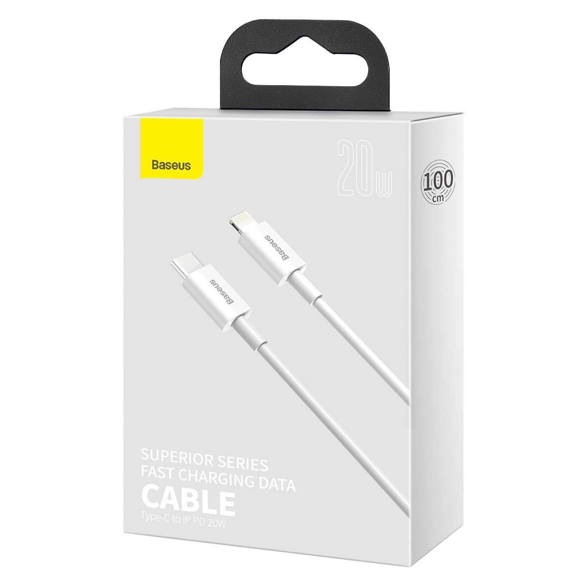 Baseus Superior Series CATLYS-A02 PD 20W USB-C / Type-C to 8 Pin Interface Fast Chargi ... (White)