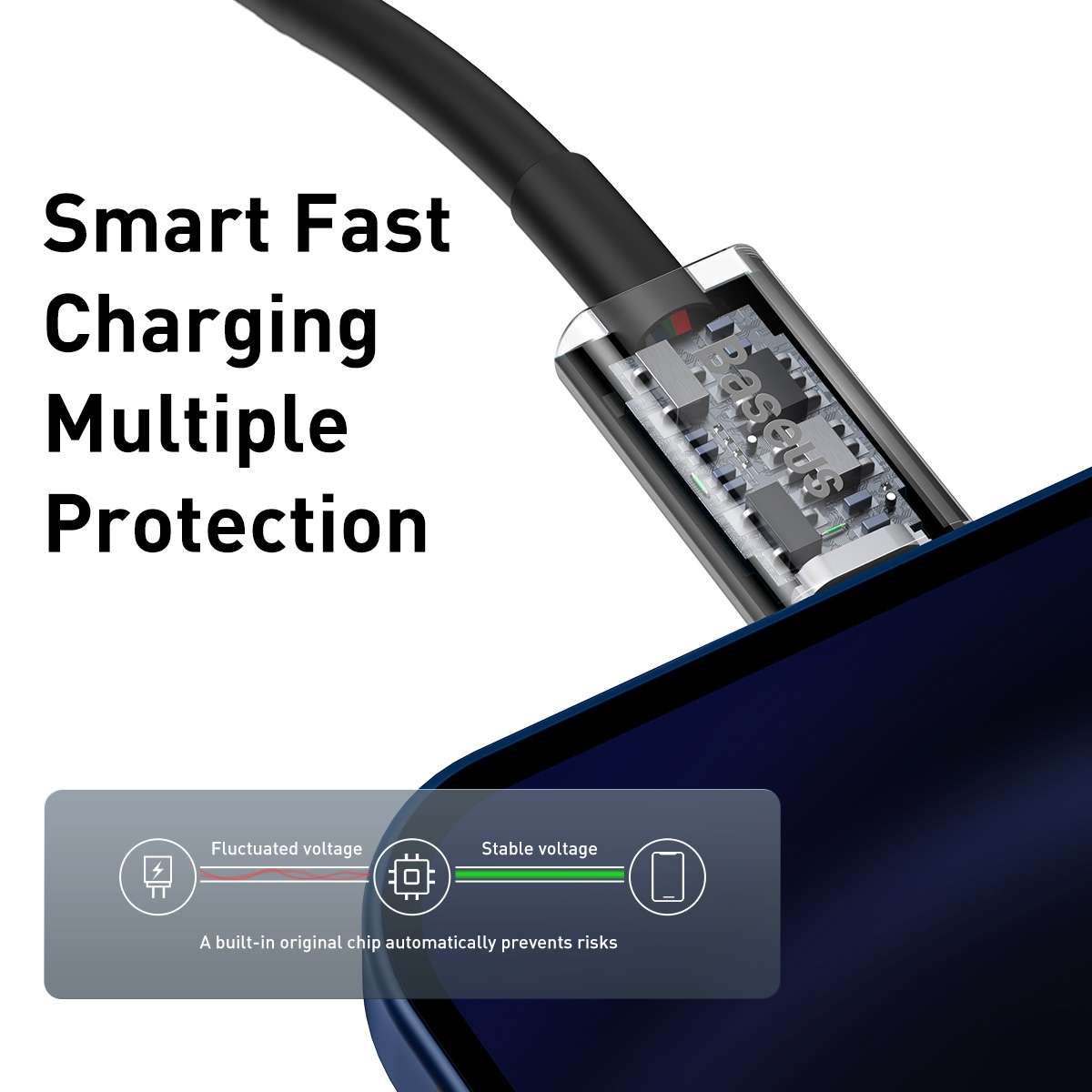 Baseus Superior Series CATLYS-C01 PD 20W USB-C / Type-C to 8 Pin Interface Fast Chargi ... (Black)