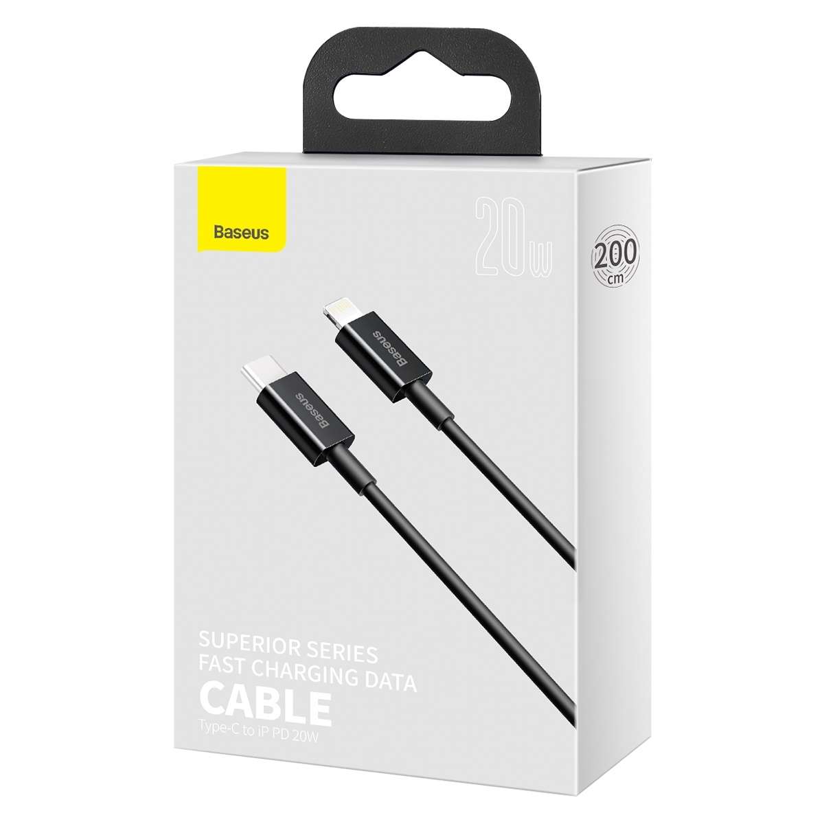 Baseus Superior Series CATLYS-C01 PD 20W USB-C / Type-C to 8 Pin Interface Fast Chargi ... (Black)