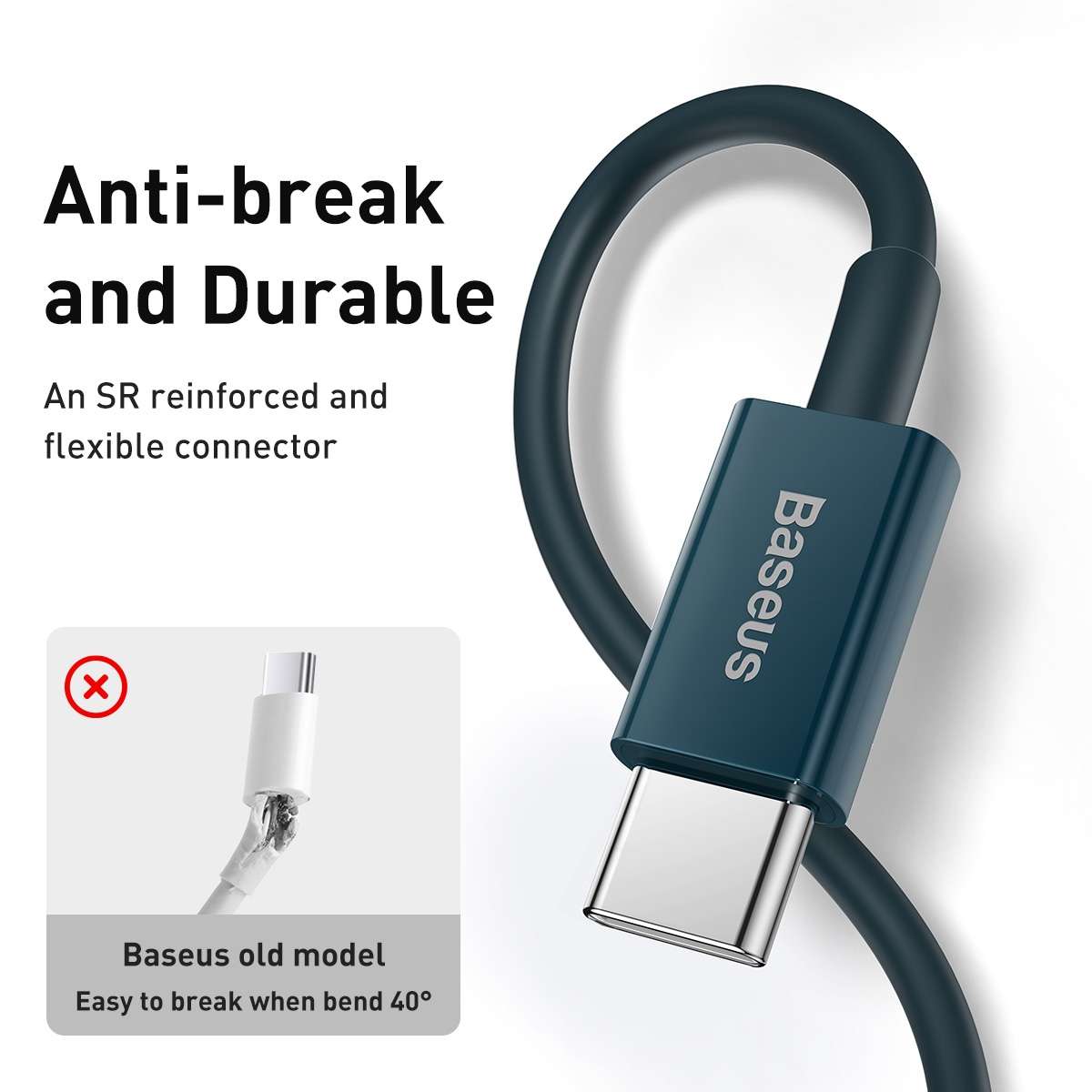 Baseus Superior Series CATLYS-C03 PD 20W USB-C / Type-C to 8 Pin Interface Fast Chargin ... (Blue)