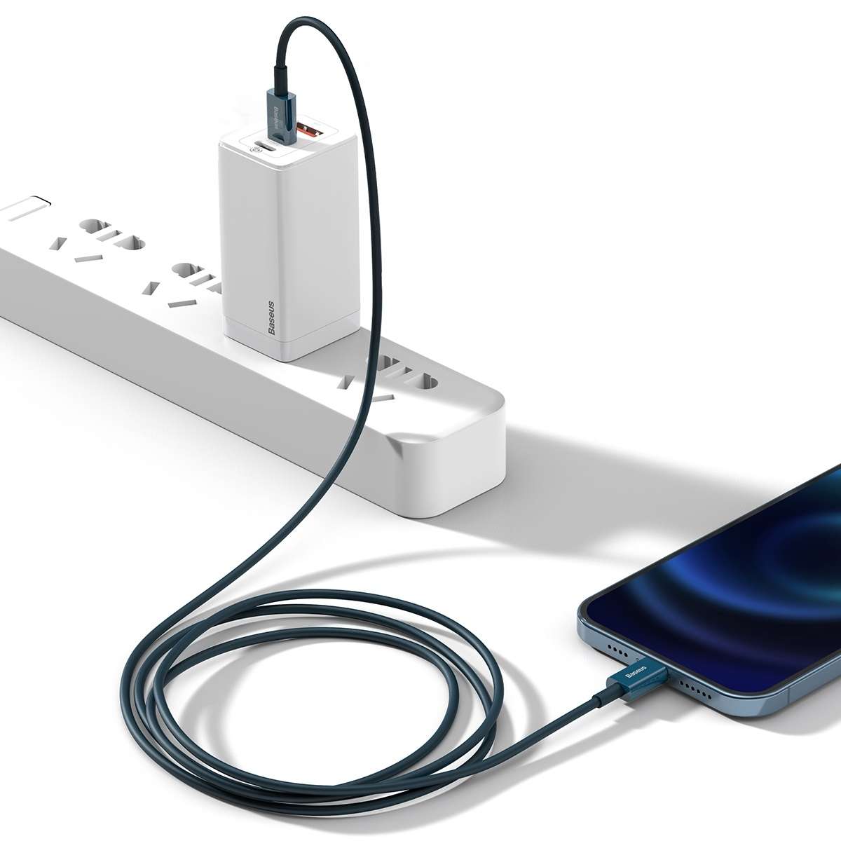 Baseus Superior Series CATLYS-C03 PD 20W USB-C / Type-C to 8 Pin Interface Fast Chargin ... (Blue)
