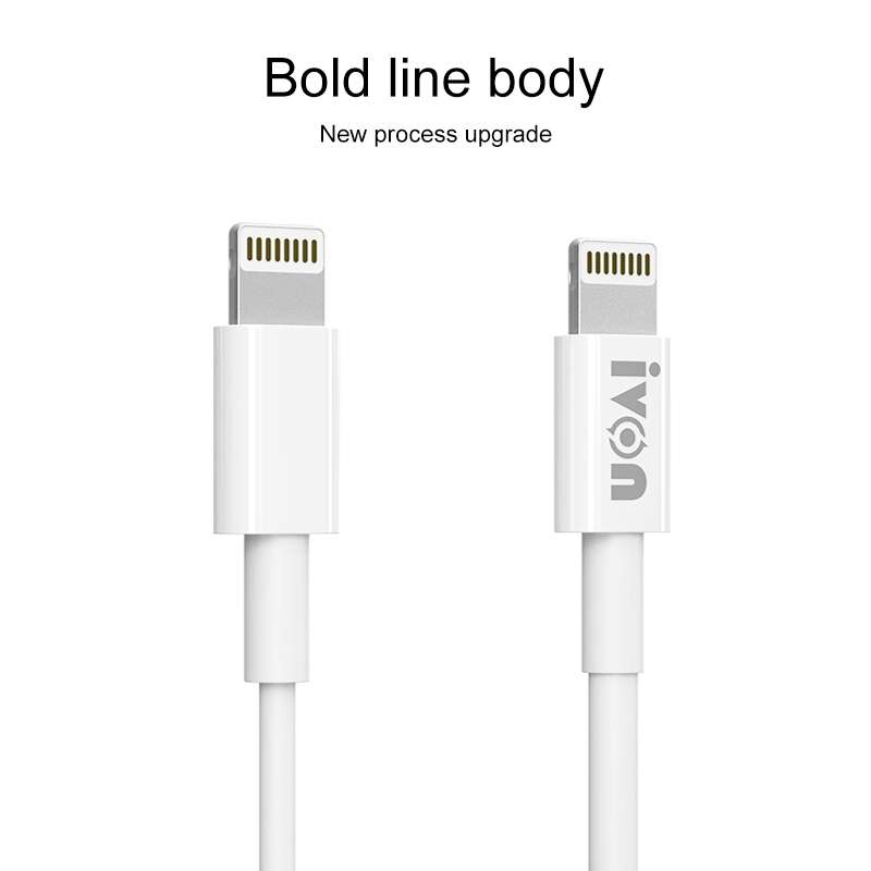 IVON CA70 Type-C / USB-C Fast Charging Data Cable, Length: 2m (White)