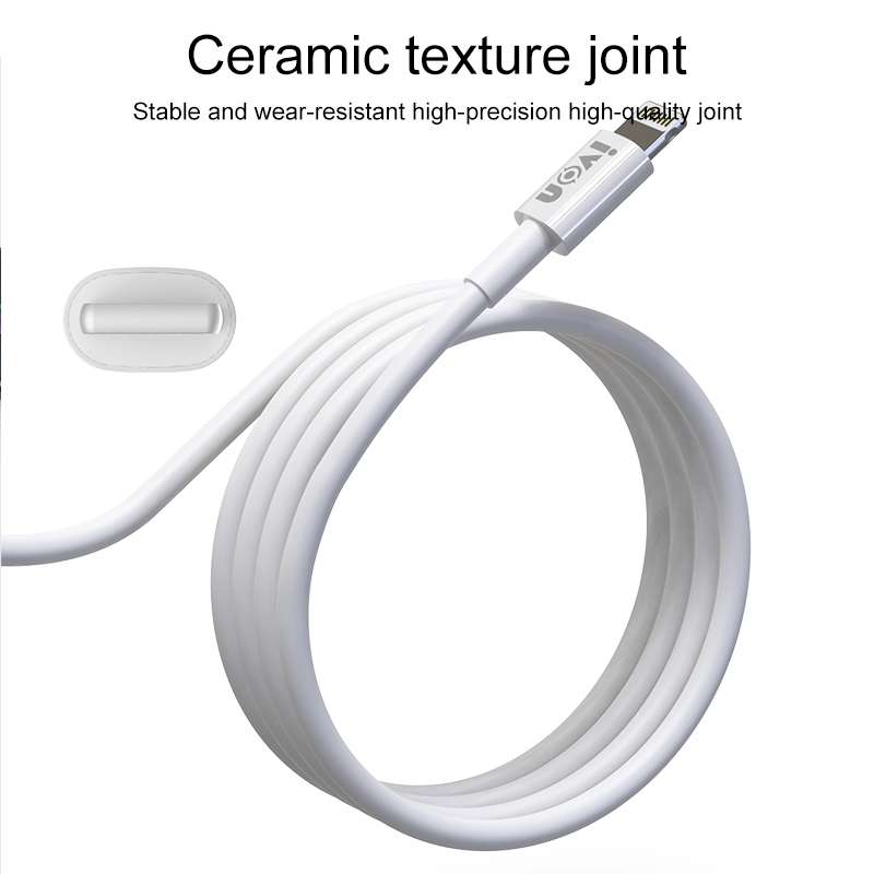 IVON CA70 Type-C / USB-C Fast Charging Data Cable, Length: 3m (White)