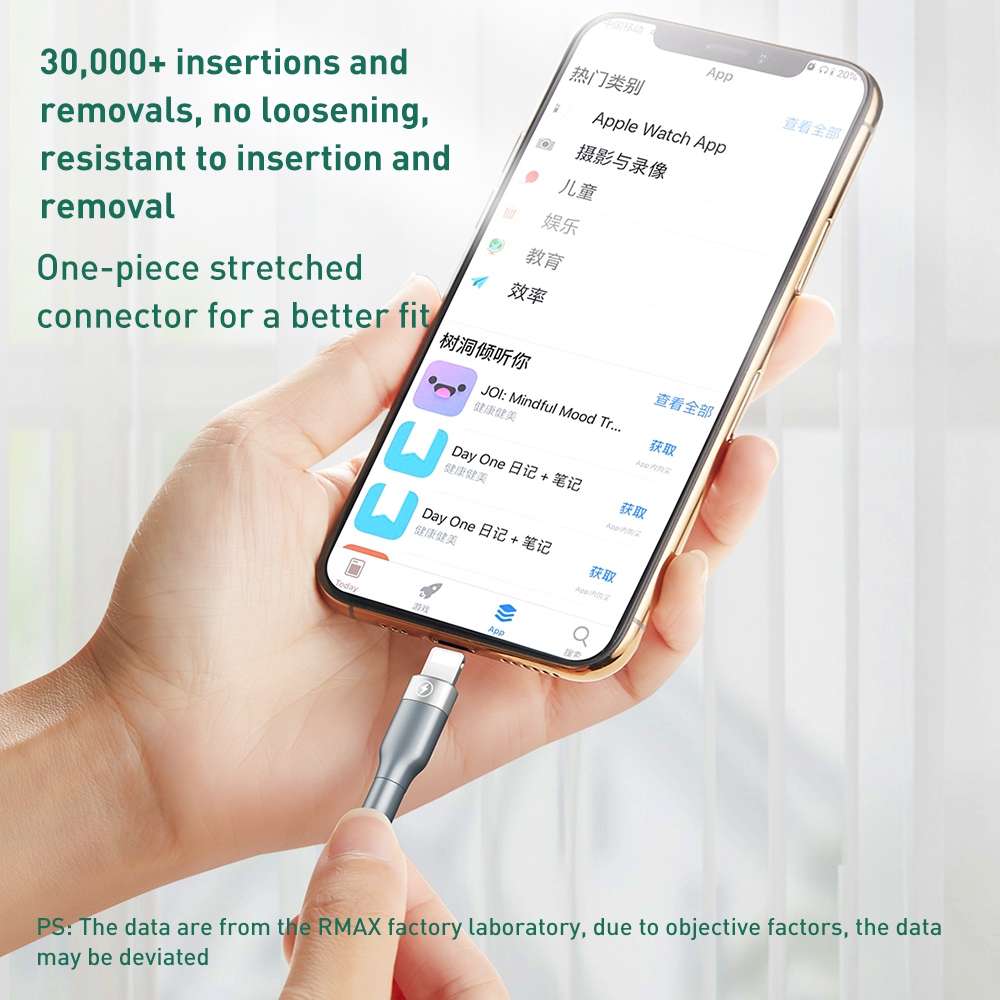 REMAX RC-009i 1m 2.22A USB-C / Type-C to 8 Pin 20W PD Fast Charging Data Cable(Silver)