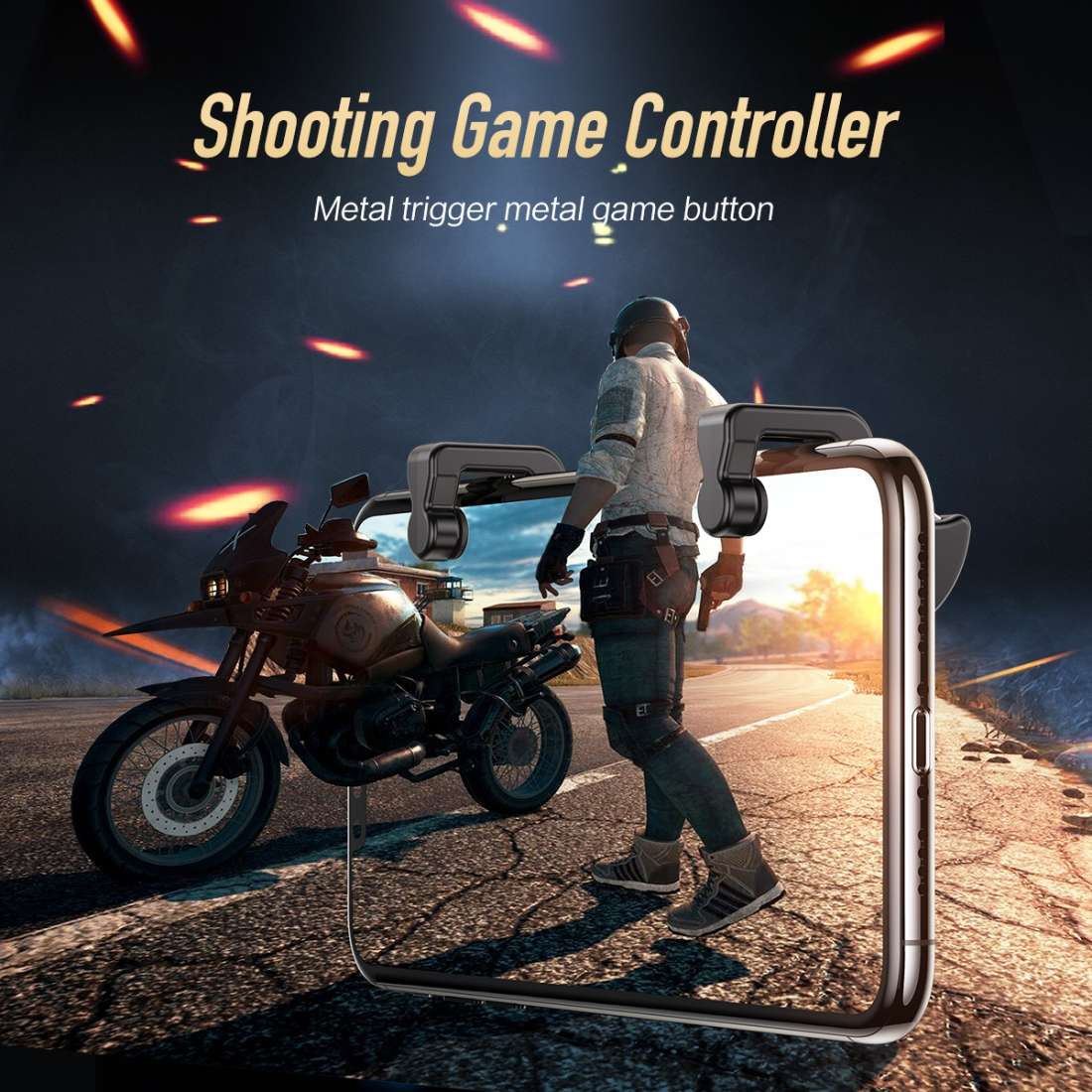 ROCK RPH0880 B Version Shooting Game Controller, Pair