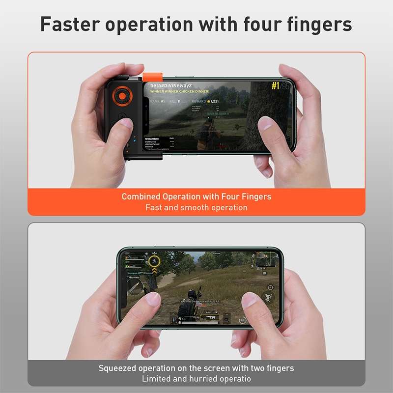 Baseus GMGA05-01 GAMO One-handed Bluetooth Gamepad, Suitable for 73-86mm Width Mobile Phones, Comp