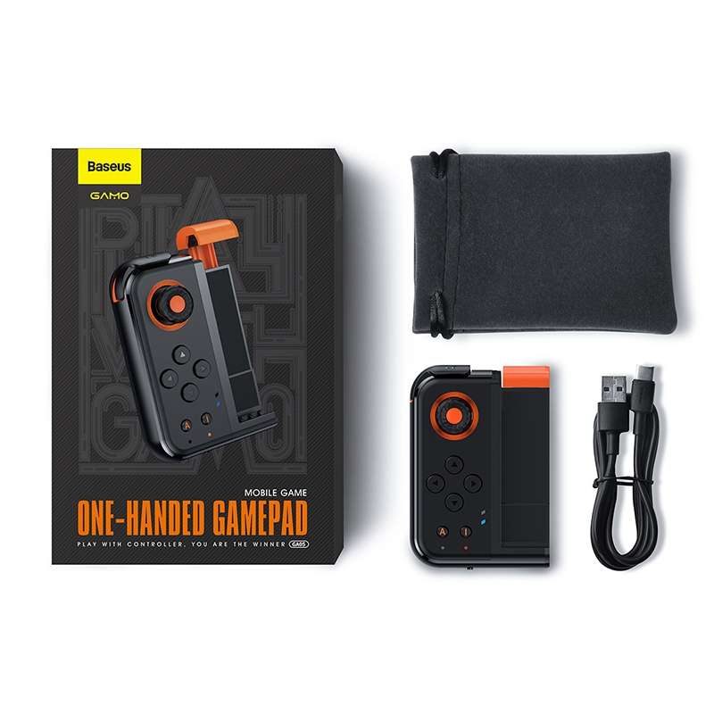 Baseus GMGA05-01 GAMO One-handed Bluetooth Gamepad, Suitable for 73-86mm Width Mobile Phones, Comp
