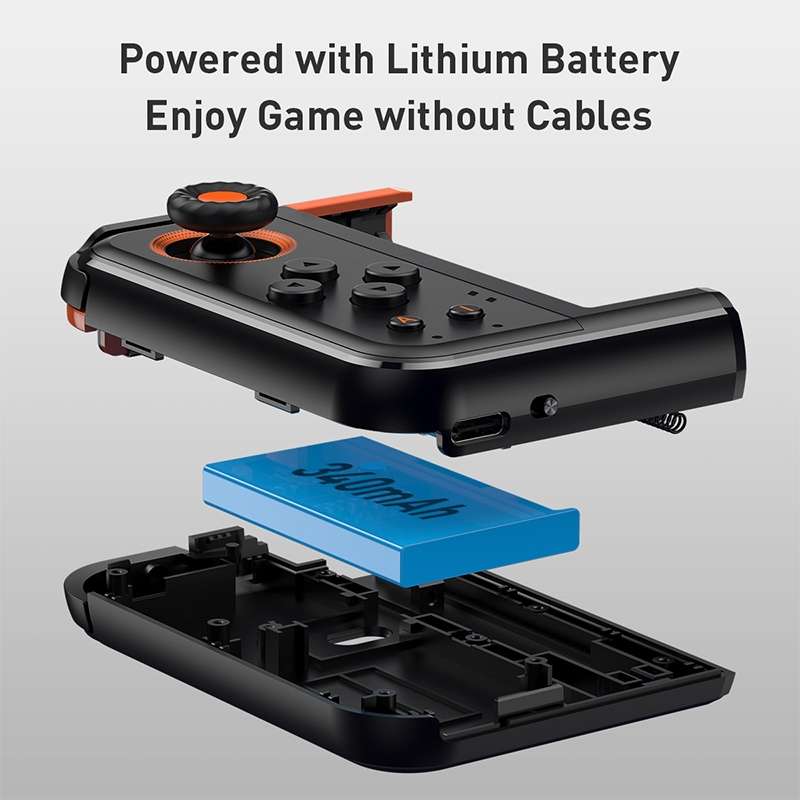 Baseus GMGA05-01 GAMO One-handed Bluetooth Gamepad, Suitable for 73-86mm Width Mobile Phones, Comp