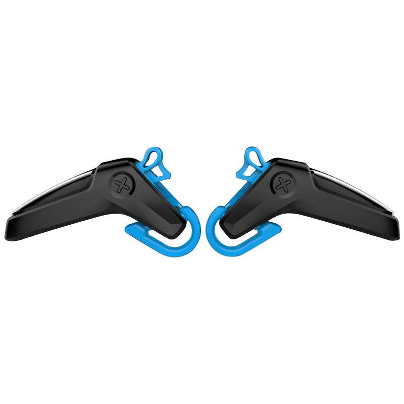Eating Chicken Physical Auxiliary Button Shooting Game Controller, 1 Pair (Blue)
