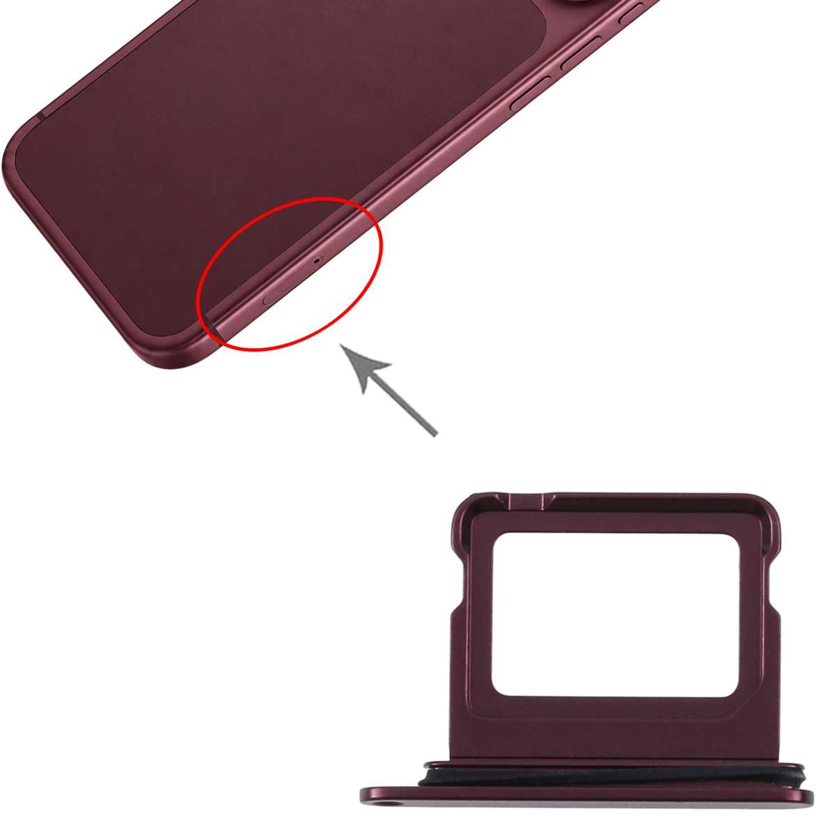 For iPhone 18 Pro Max SIM + SIM Card Tray (Silver)
