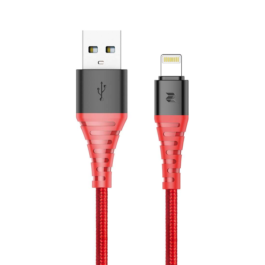 Rock Space 1m 2.4A Max MFi Certificated USB to 8 Pin Nylon Braided Round Cord Data Sync Charge Cab
