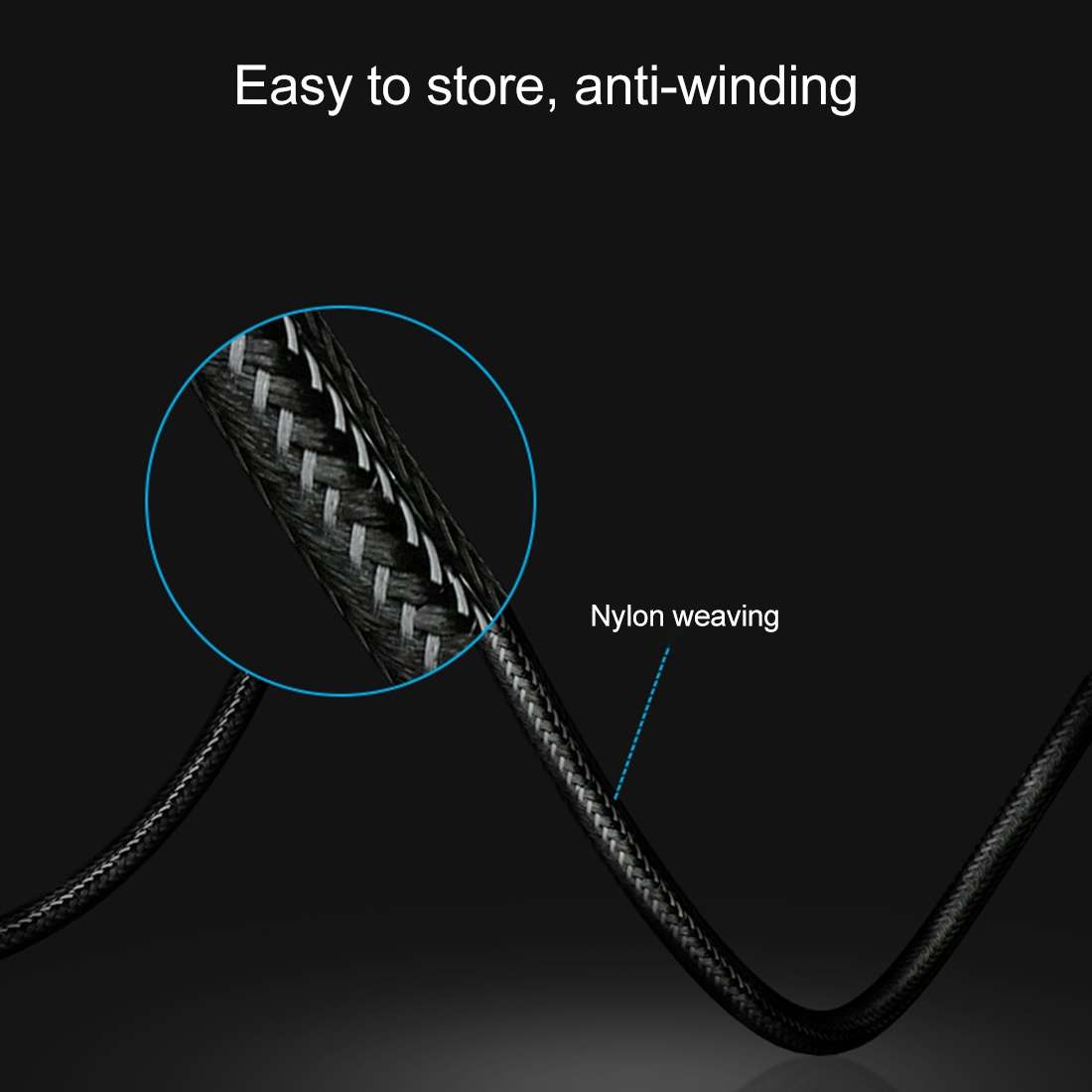 Benks M09 1.2m 2.4A Output MFi Certificated USB to 8 Pin Nylon Weave Data Sync Charge Cable