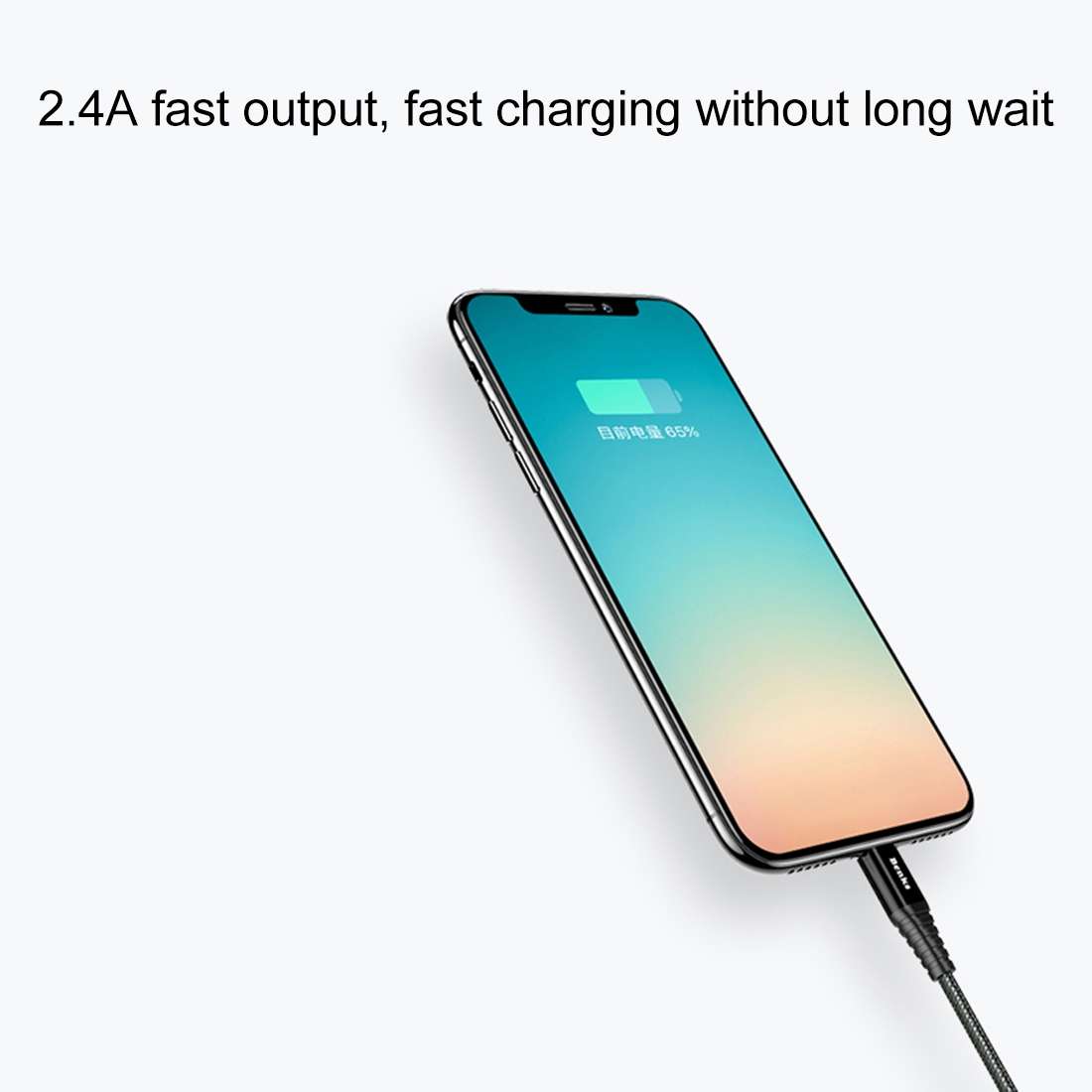 Benks M09 1.2m 2.4A Output MFi Certificated USB to 8 Pin Nylon Weave Data Sync Charge Cable