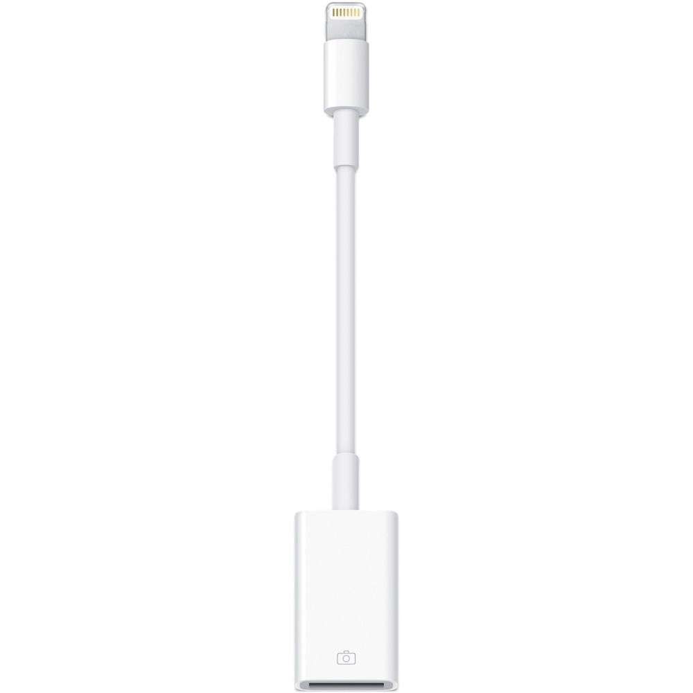 8 Pin to Single USB Port Camera Adapter, Support iOS 9.2 or Above (White)