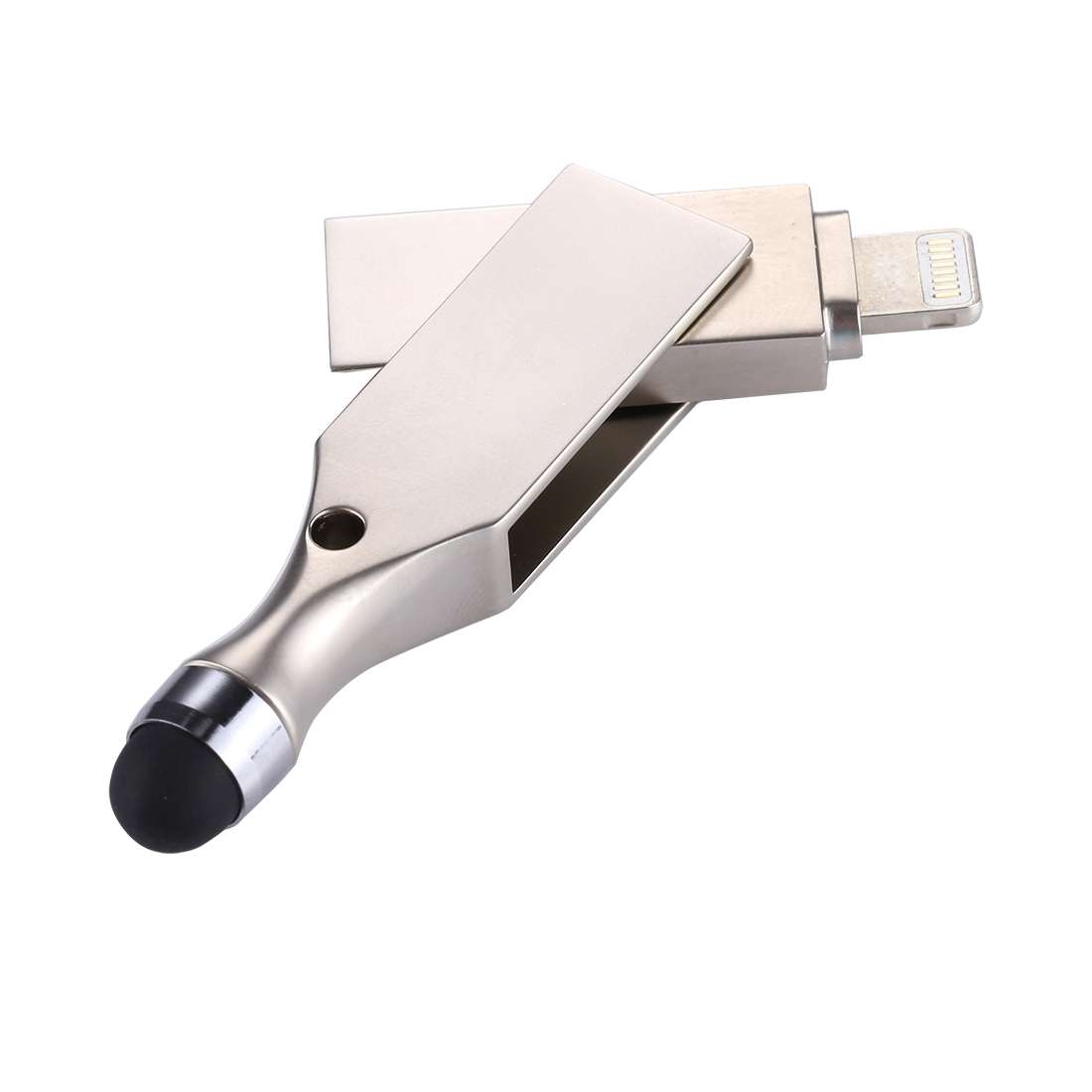 RQW-10E 2 in 1 USB 2.0 & 8 Pin 64GB Flash Drive with Stylus Pen