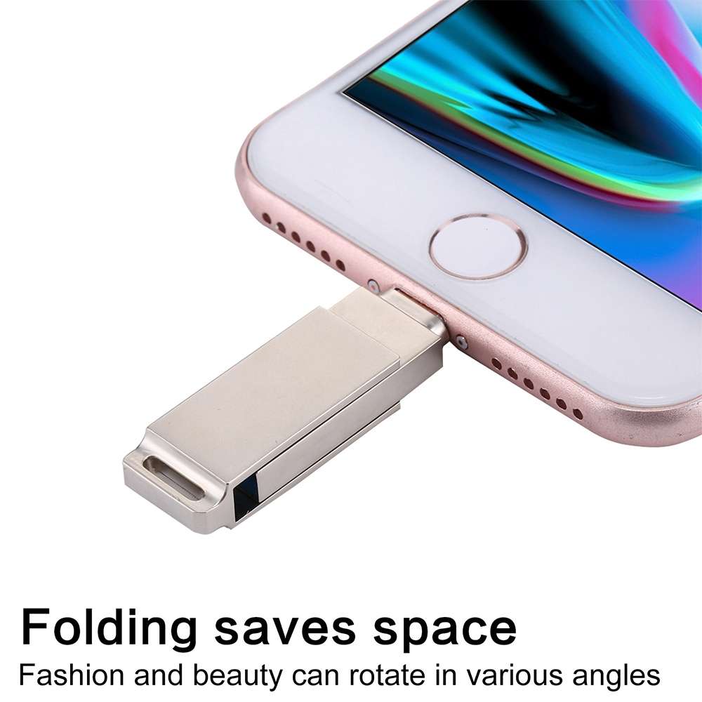 RQW-10 2 in 1 USB 2.0 & 8 Pin 64GB Flash Drive