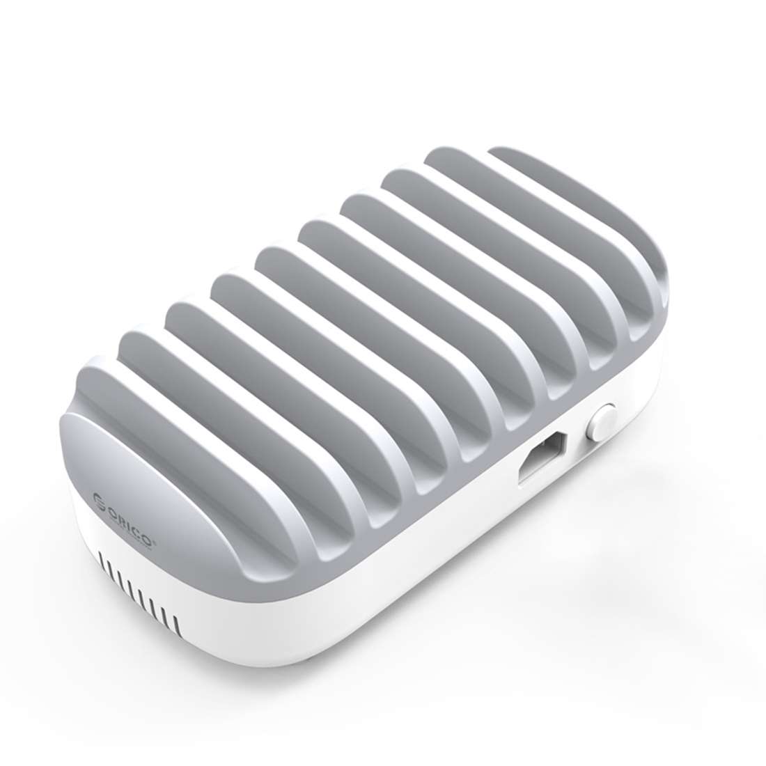 ORICO DUK-10P 120W 10 USB Ports Smart Charging Station with Phone & Tablet Stand, EU Plug(Black)