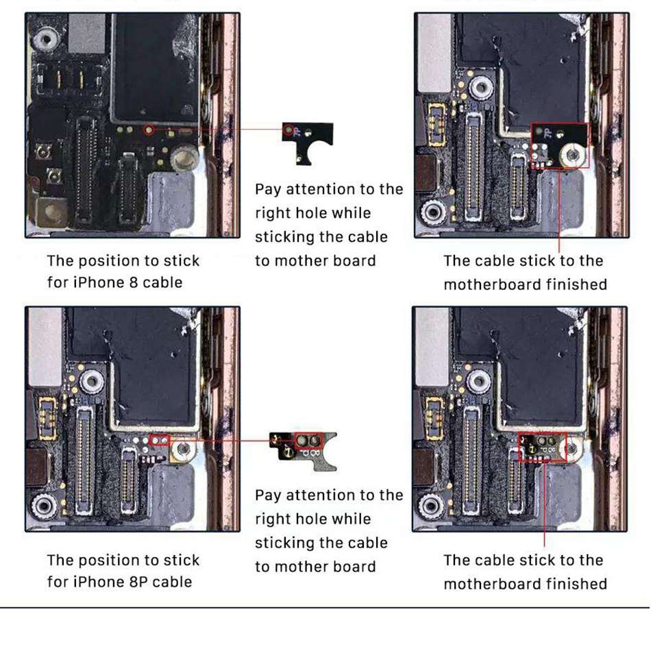 New Design Home Button (2 nd ) with Flex Cable for iPhone 8 Plus / 7 Plus / 8 / 7(Black)