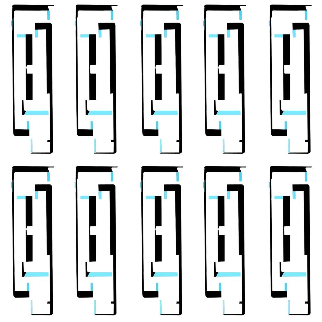 10 PCS Touch Panel Digitizer Adhesive for iPad 2
