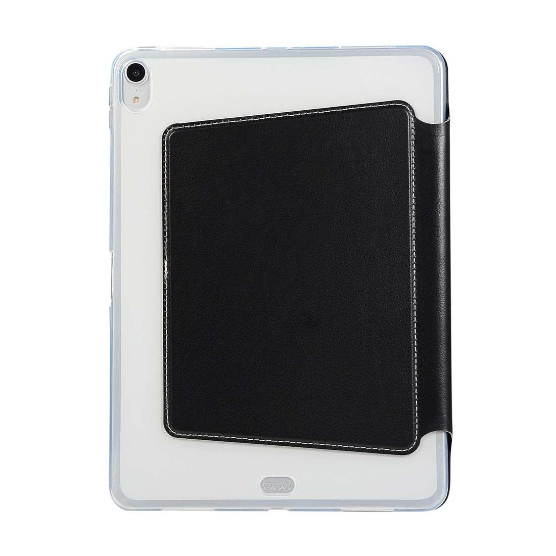 PU Leather Case for iPad Pro 11 inch (2018), with Multi-folding Holder & Sleep / Wake ... (Black)