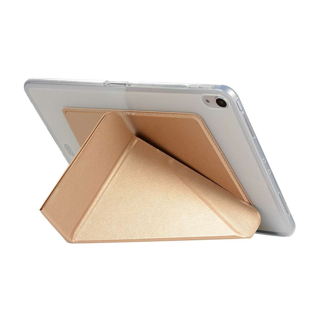 PU Leather Case for iPad Pro 11 inch (2018), with Multi-folding Holder & Slee ... (Champagne Gold)