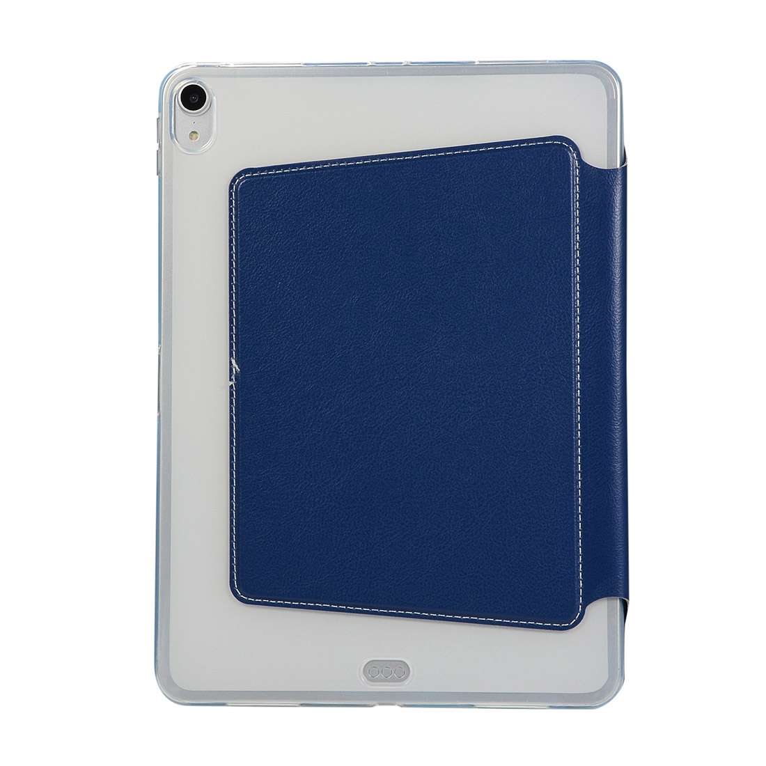 PU Leather Case for iPad Pro 11 inch (2018), with Multi-folding Holder & Sleep / W ... (Dark Blue)