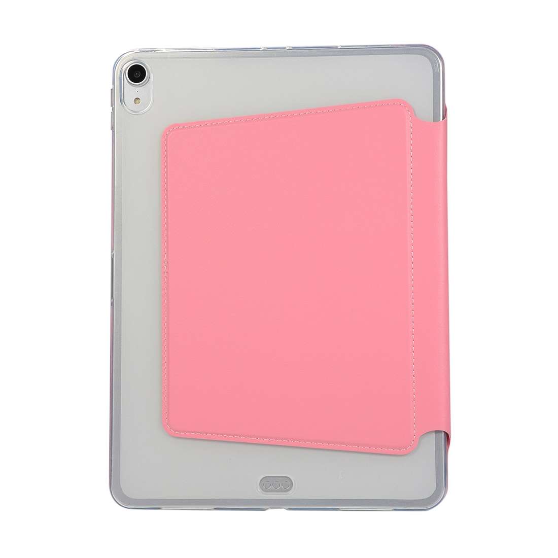 PU Leather Case for iPad Pro 11 inch (2018), with Multi-folding Holder & Sleep / Wake-u ... (Pink)