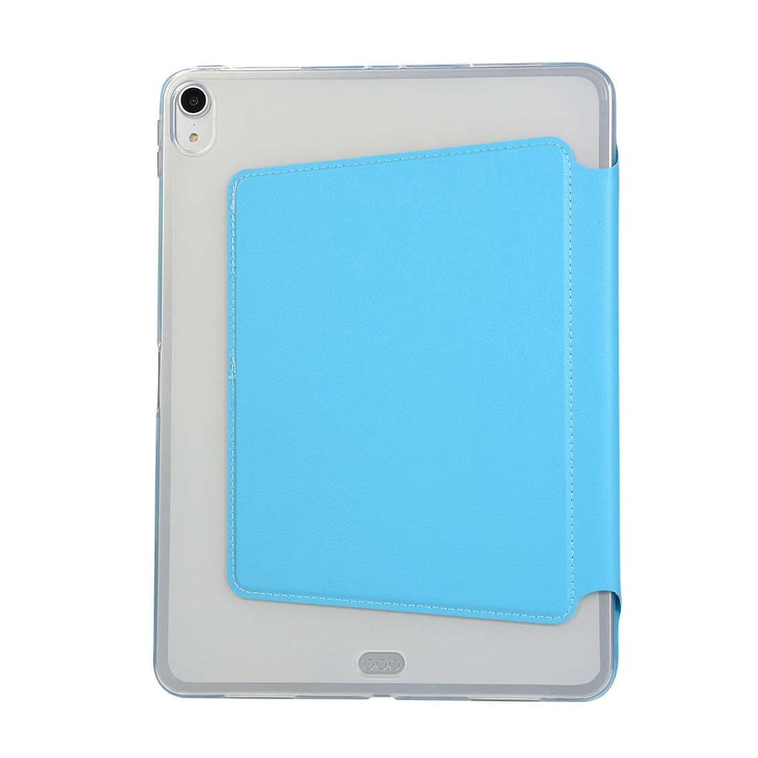 PU Leather Case for iPad Pro 11 inch (2018), with Multi-folding Holder & Sleep / W ... (Lake Blue)