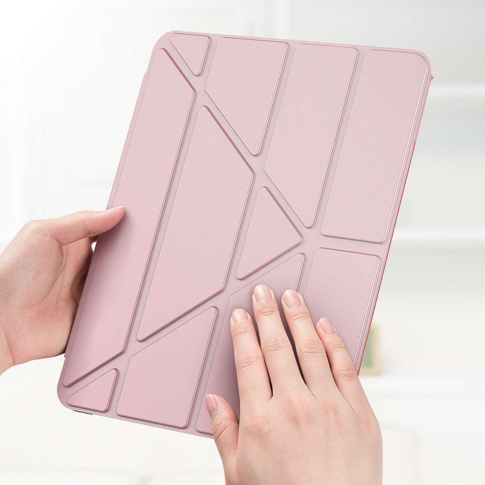 Multi-folding TPU Leather Tablet Case for iPad Pro 11 2022 / 2021 / 2020 / 2018 (Red)